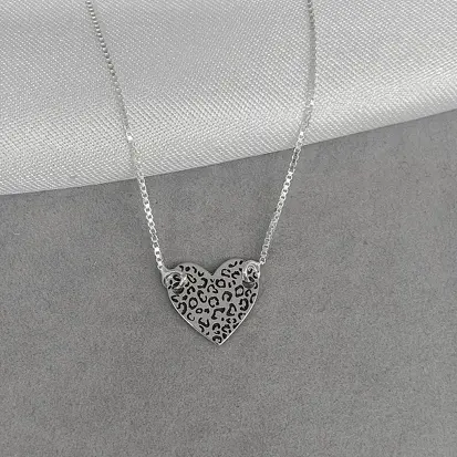 CHOKER CORAÇÃO ONCINHA